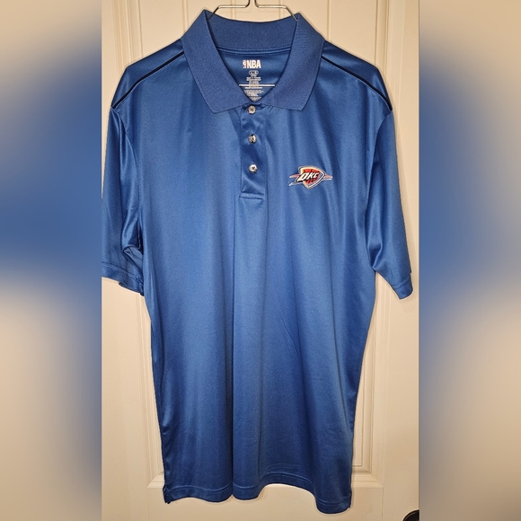 NBA Other - [OKC Thunder] NBA Gear Thunder Blue Polo 《L》2025 NBA Champs